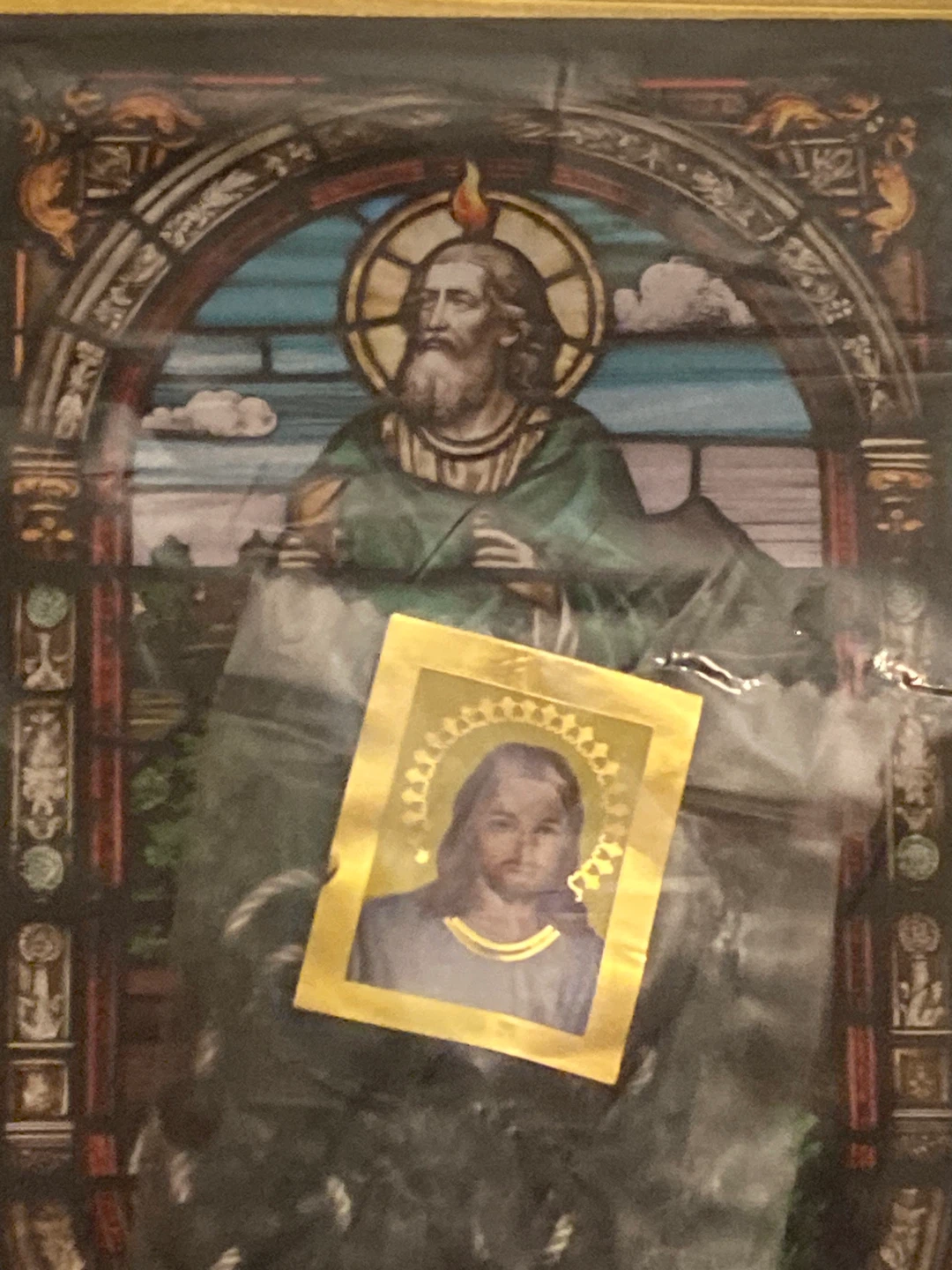 Black Color Rosary With Religious Prayer Card - photo 4