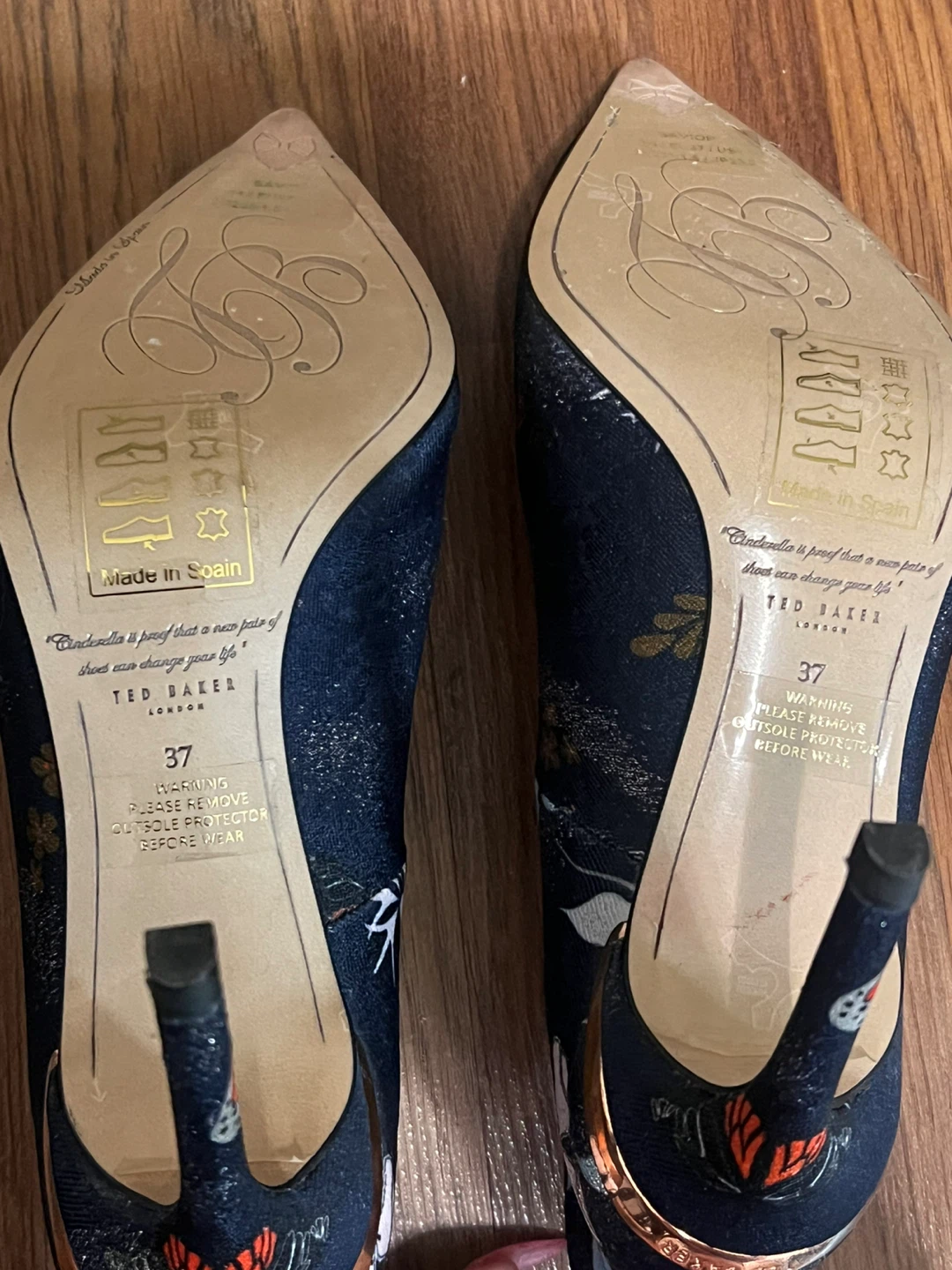 New!!Ted Baker Blue Butterfly Heels - photo 3