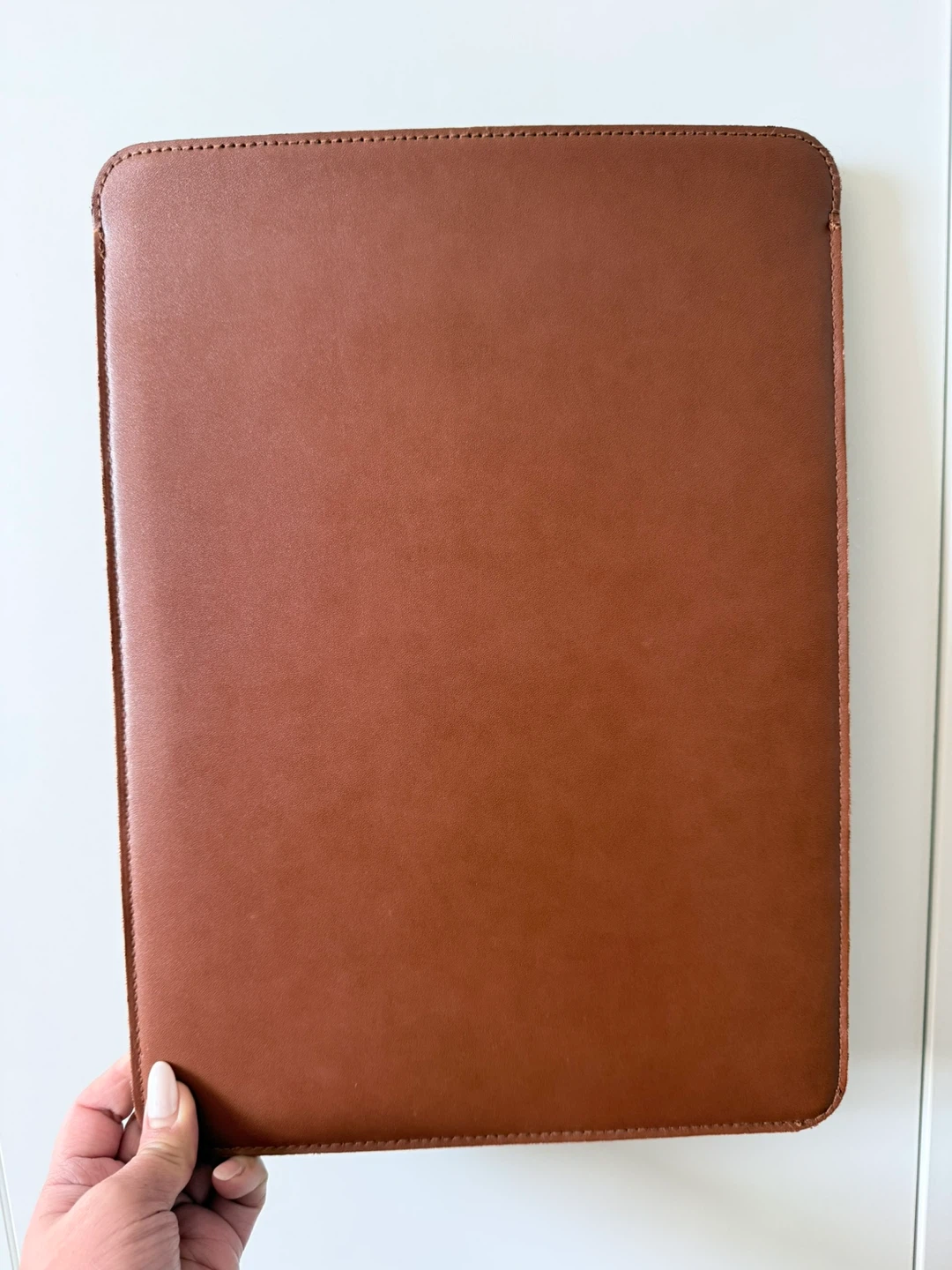 Comfyable 13 Inch Laptop Sleeve - Brown Faux Leather - photo 2