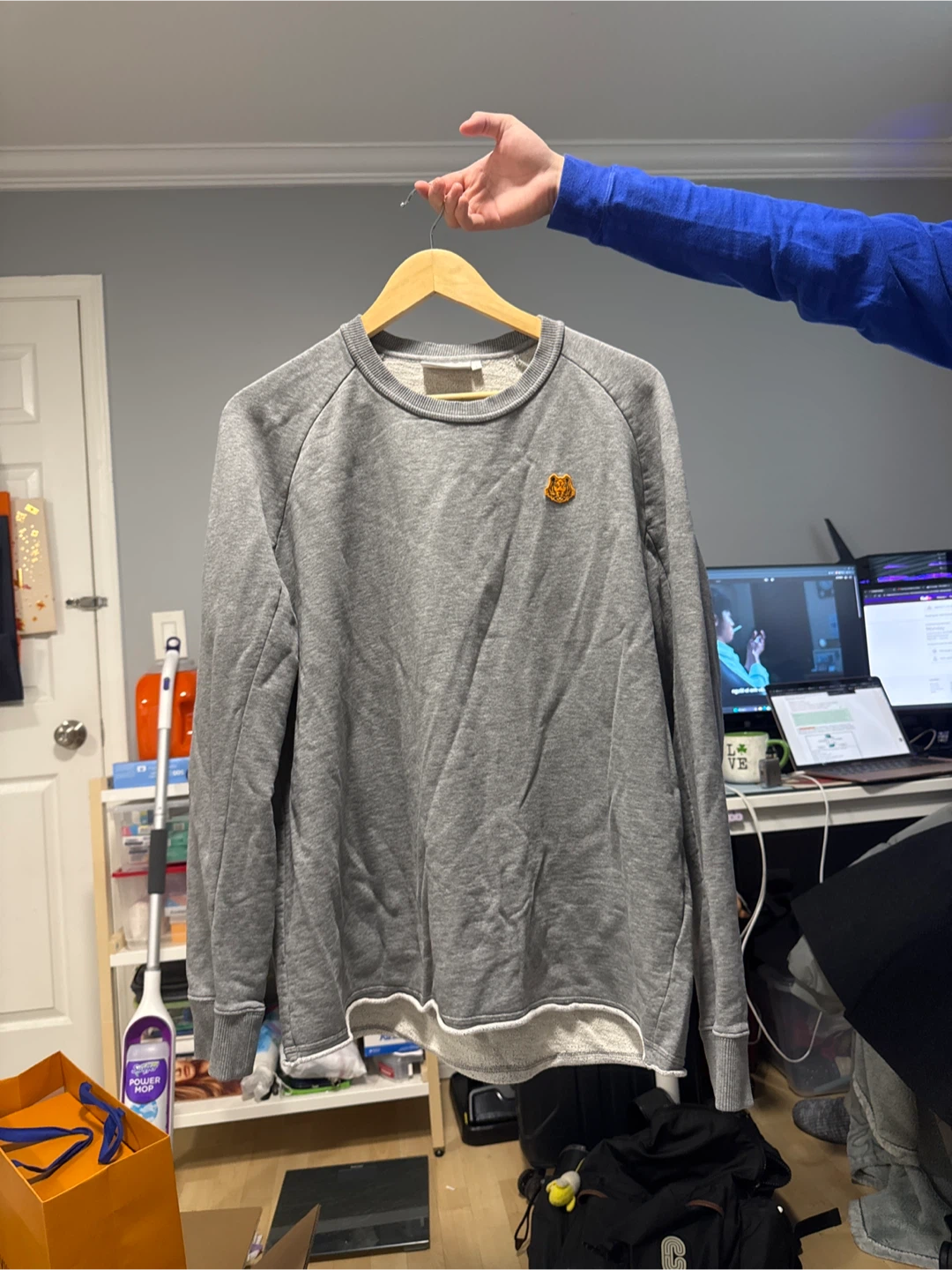 Kenzo Grey Crewneck Sweatshirt - photo 2