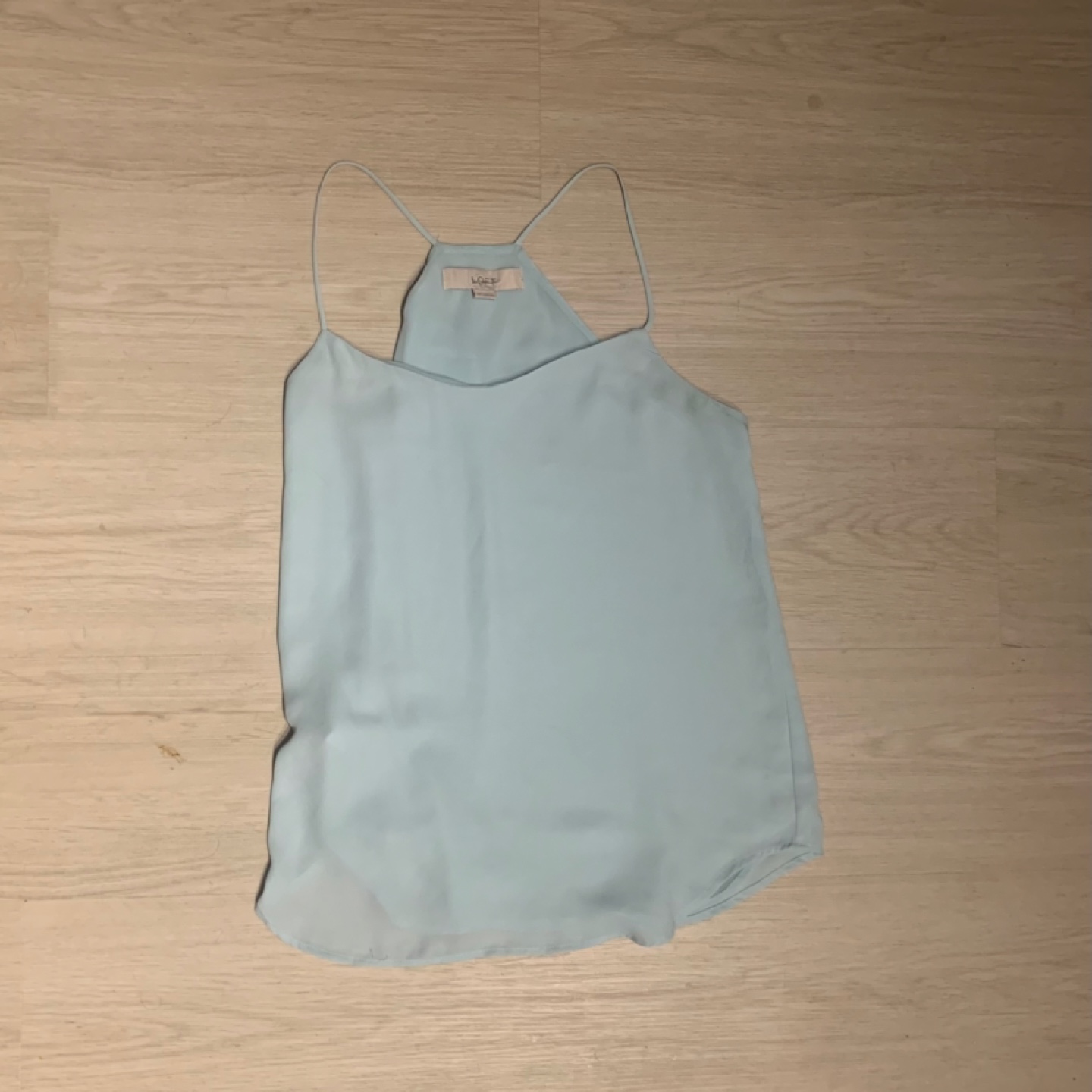 Pastel Blue Flowy Top - Small