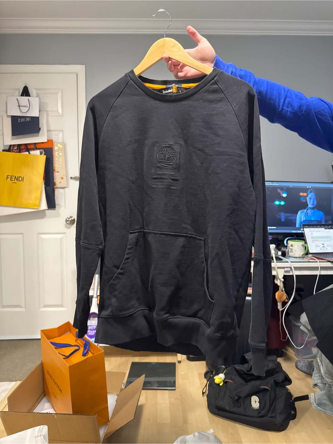 Timberland Black Crewneck Sweatshirt