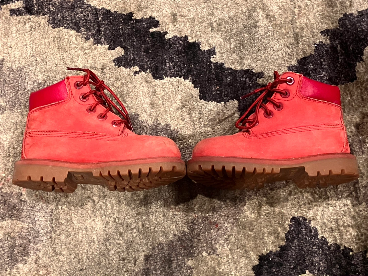 Timberland Kids Red Suede Lace-Up Boots - photo 5
