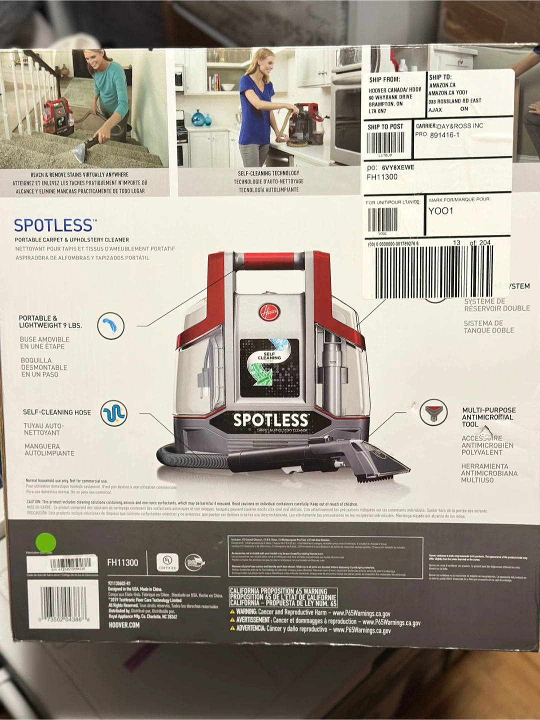 Hoover Spotless Carpet & Upholstery Cleaner