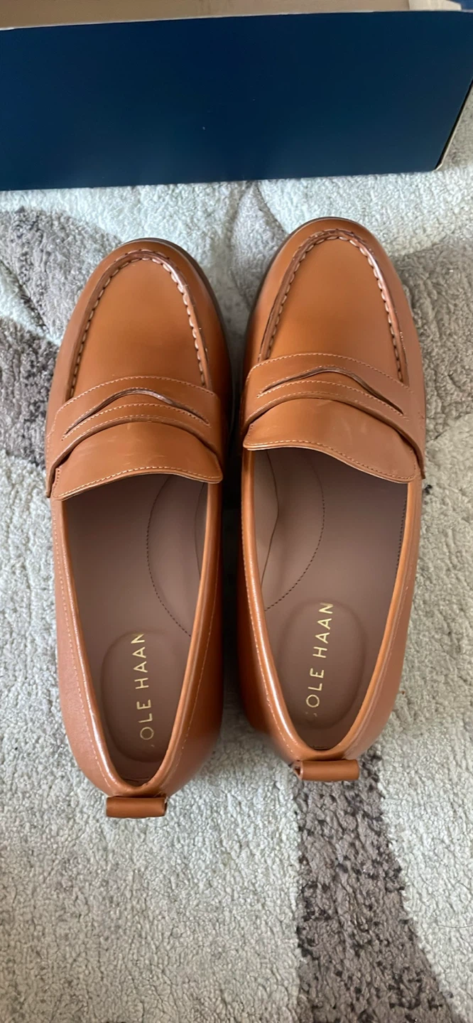 Cole Haan Brown Leather Loafer Shoes - photo 2