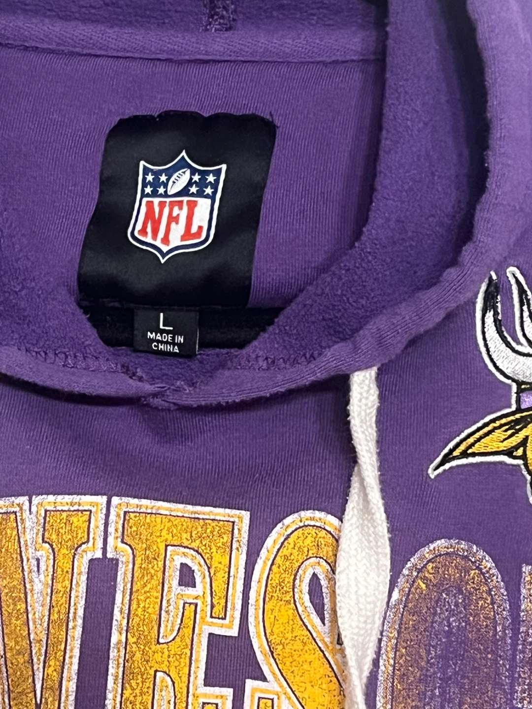 Minnesota Vikings NFL Hoodie Sweatshirt Size L - photo 4