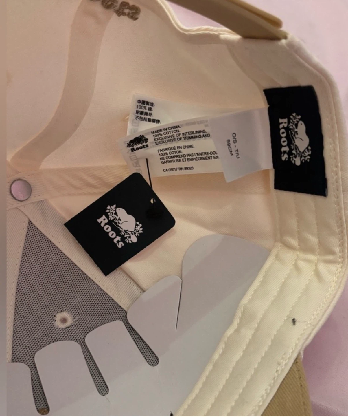 Roots Baseball Cap - Cream and Tan - photo 4