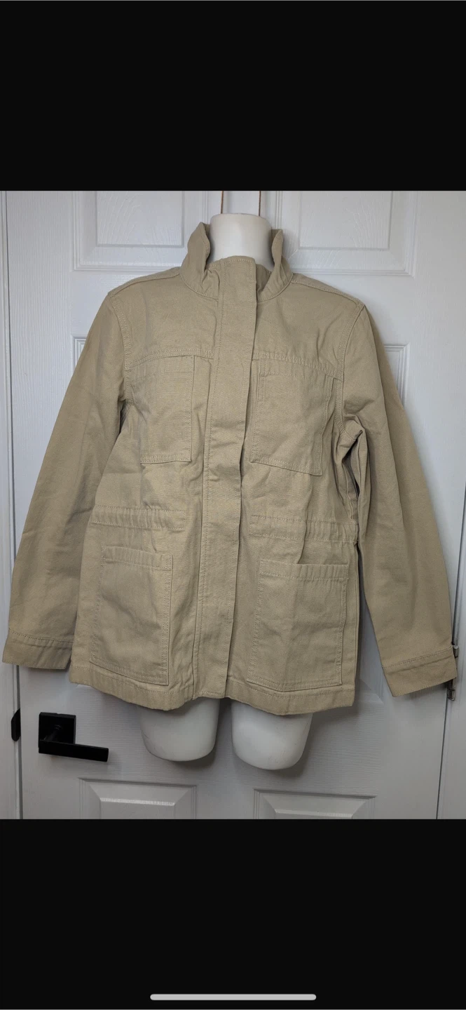 NEW! Vintage America 100% Cotton Canvas Mockneck Anorak Jacket - photo 4