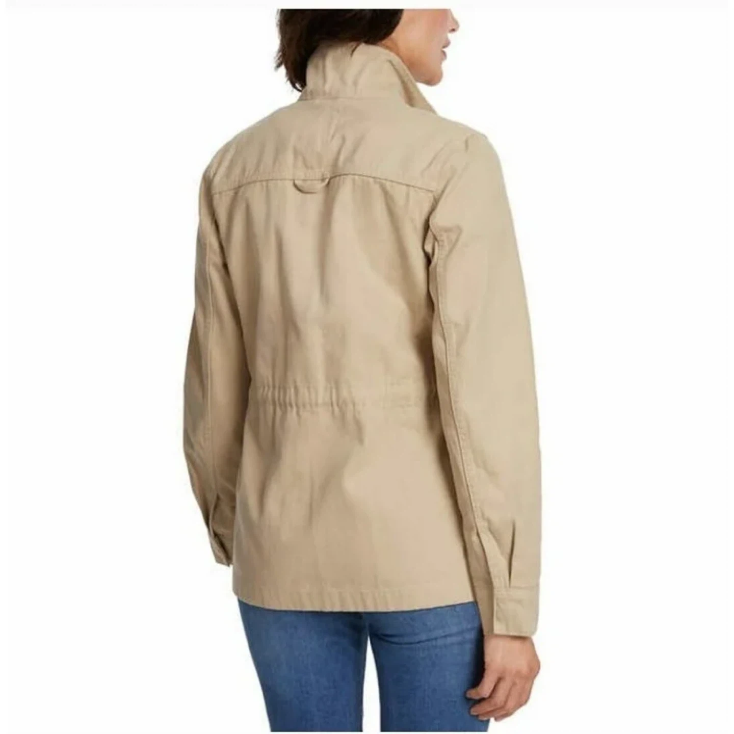 NEW! Vintage America 100% Cotton Canvas Mockneck Anorak Jacket - photo 3