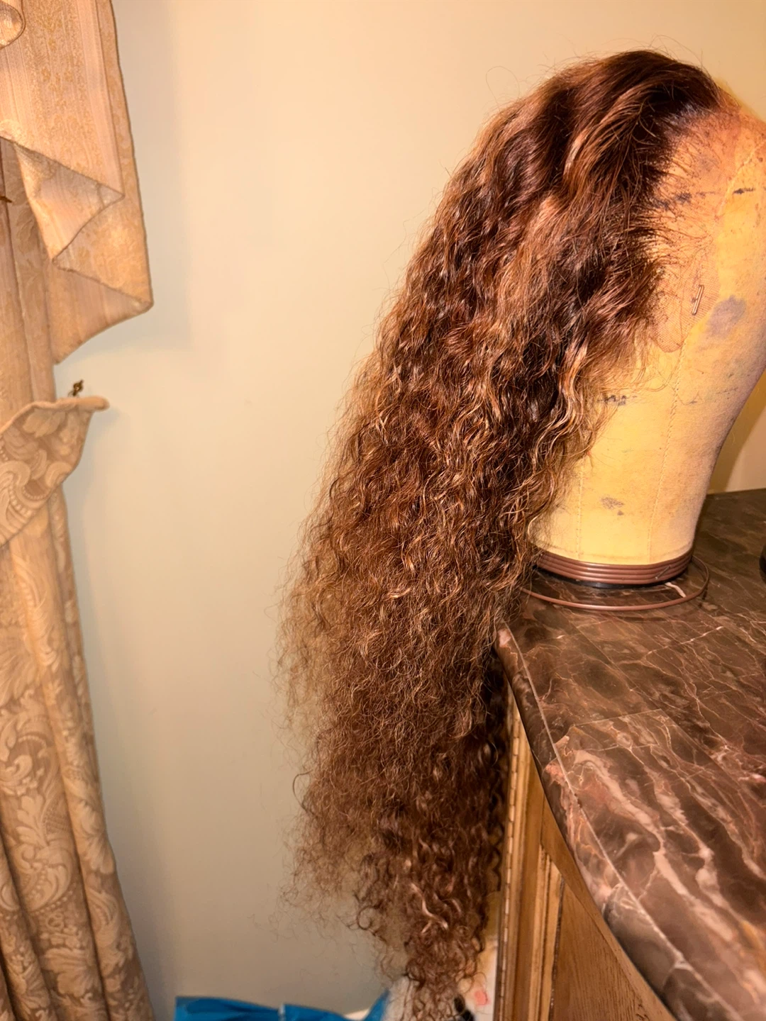 Ombre Honey Blonde Lace Frontal Wig 30 Inch Human Hair 13x6 HD - photo 5
