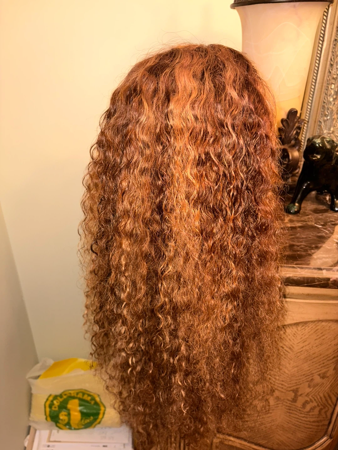 Ombre Honey Blonde Lace Frontal Wig 30 Inch Human Hair 13x6 HD - photo 4
