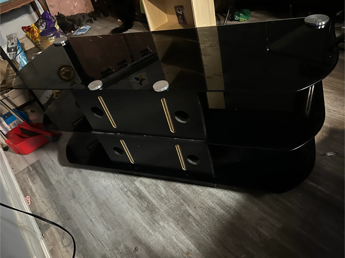 Glass TV Stand - photo 4
