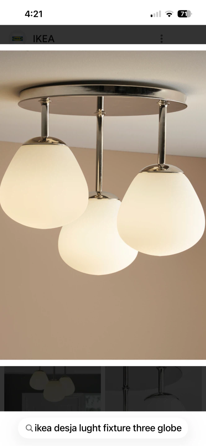 IKEA Dejsa 3 globe ceiling light - photo 2