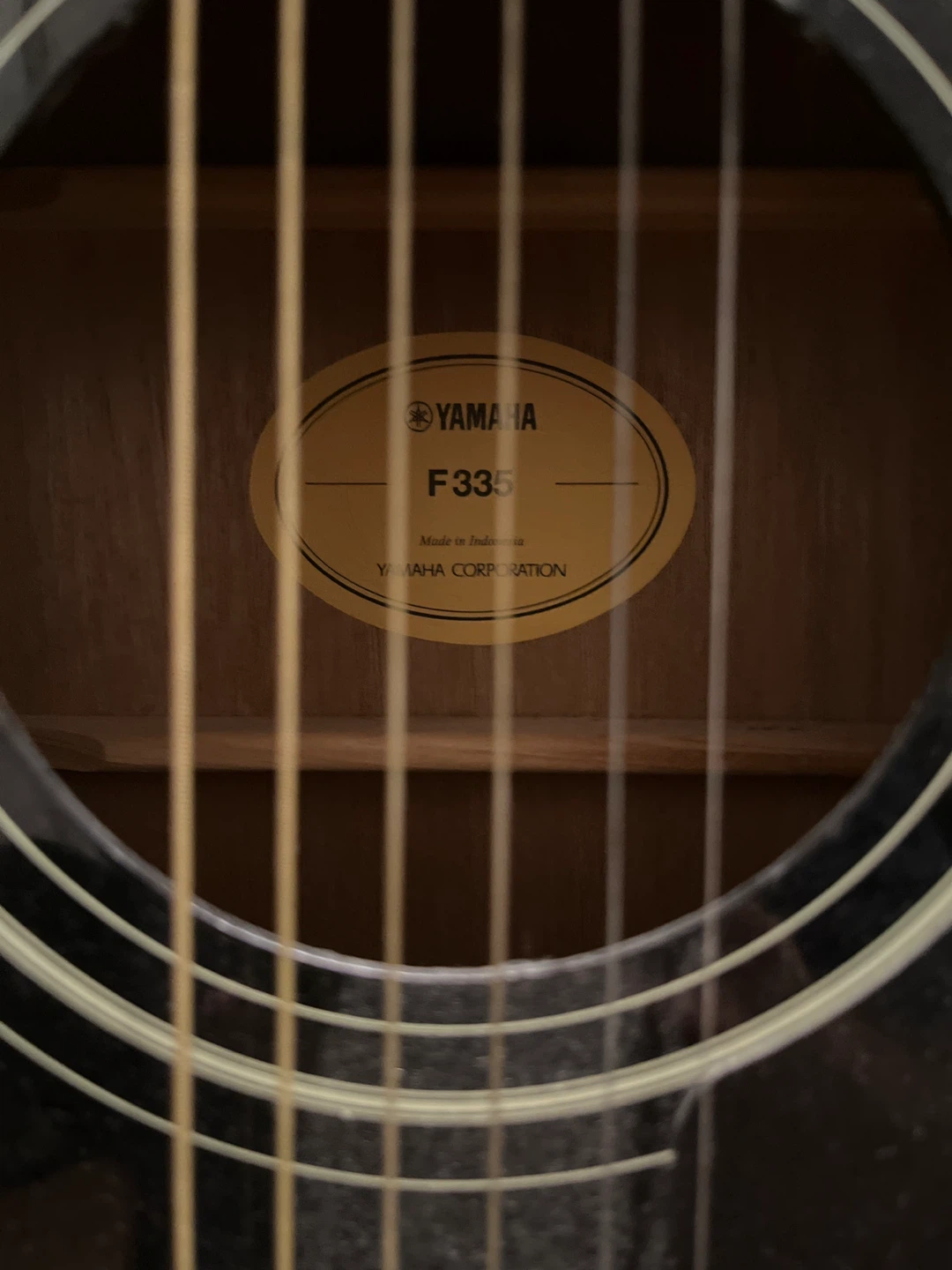 Yamaha F335 Acoustic Guitar - Black - photo 3