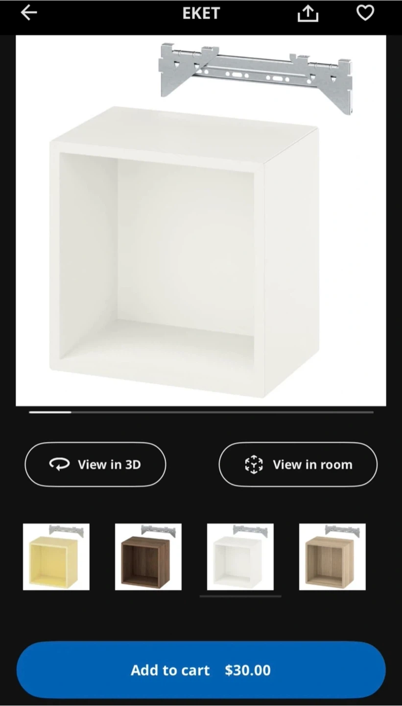 IKEA EKET White Cube Shelf