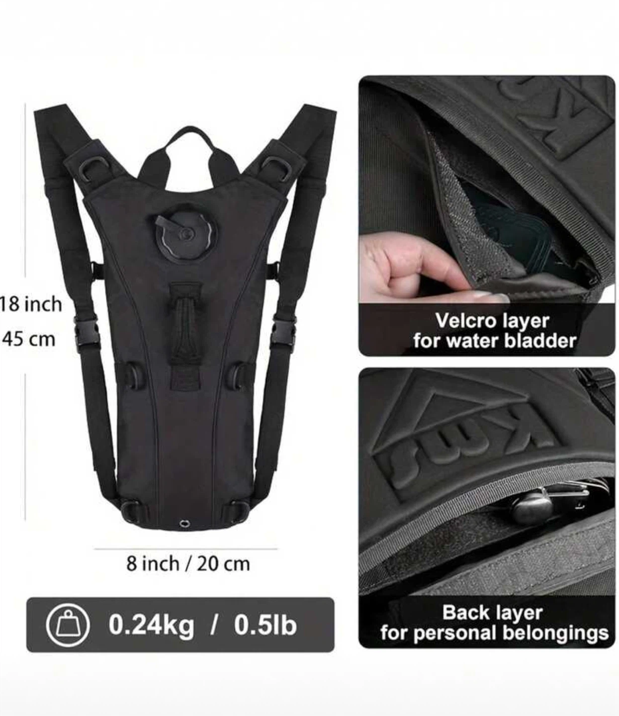 3L Water Bladder Hydration Backpack - photo 2