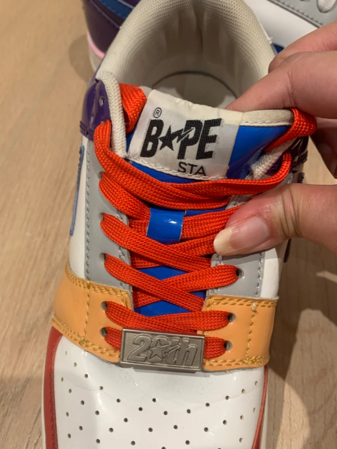 ❤️ BAPE STA 20th Anniversary Sneakers Size 7 🩷 - photo 5