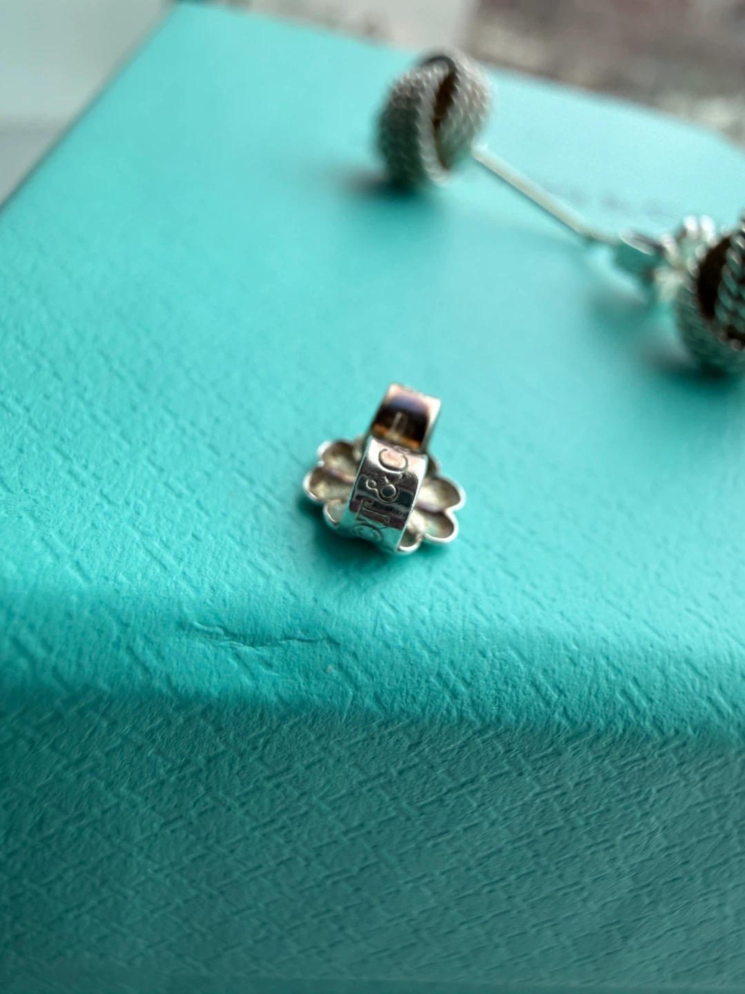 Tiffany & Co. Sterling Silver Knot Stud Earrings - photo 4