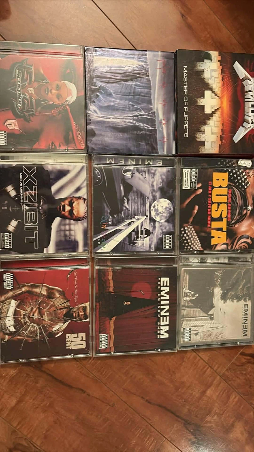 Hip Hop and 2 metal CDs