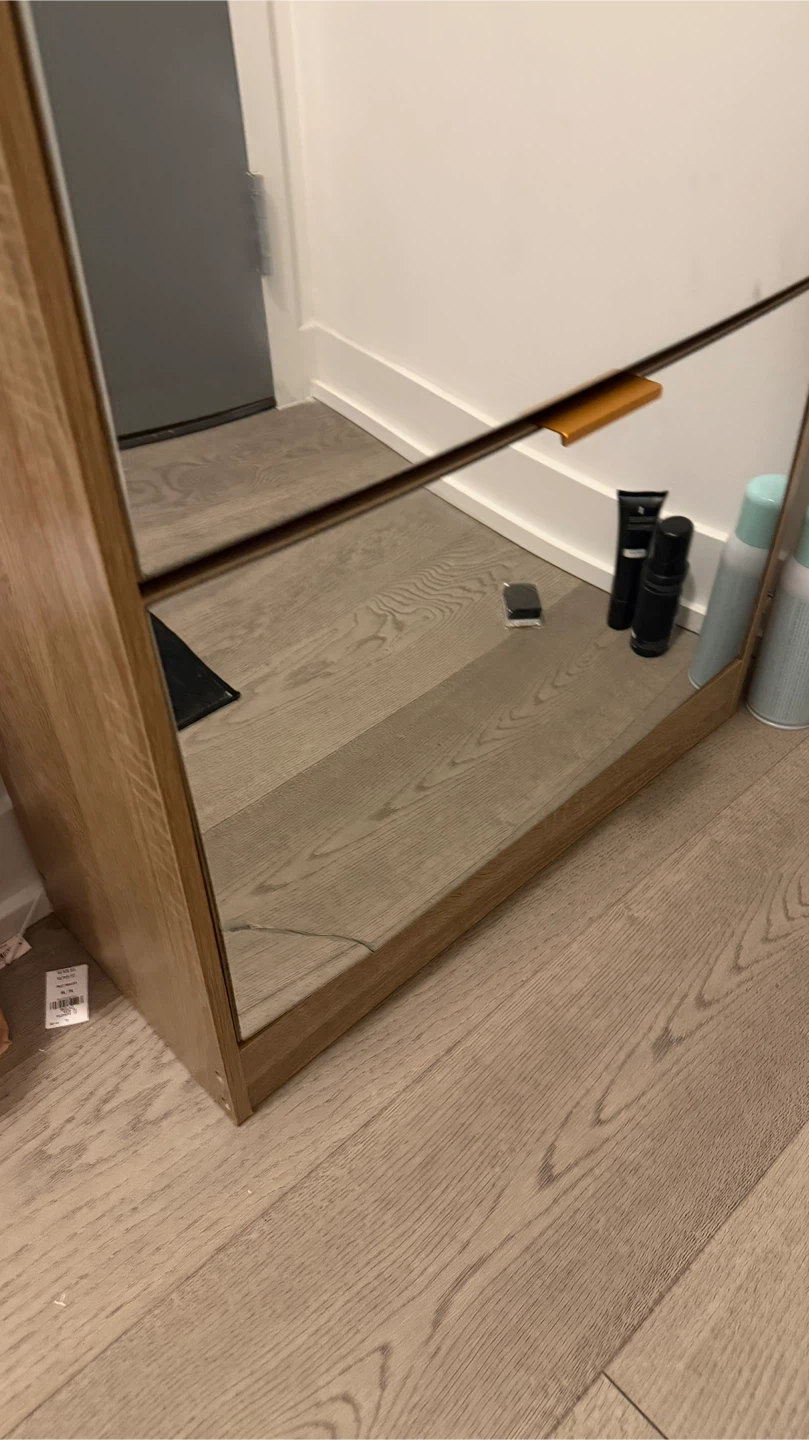 Shoe Storage Cabinet with Mirror - photo 5