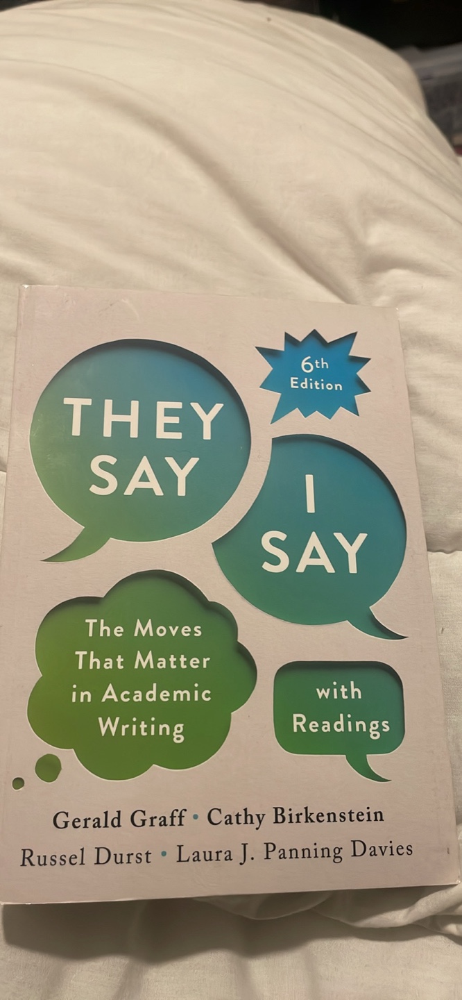 They Say / I Say  ,6th Edition