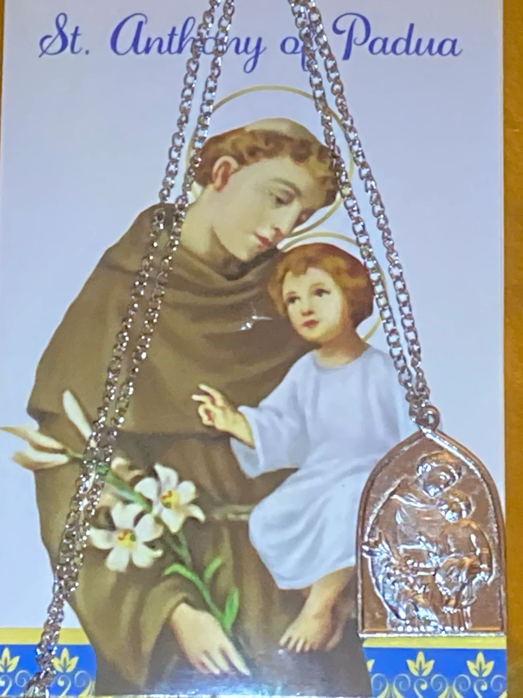 St. Anthony of Padua Religious Medal Necklace