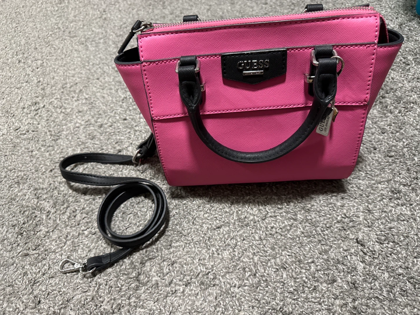 Guess Pink Satchel Handbag