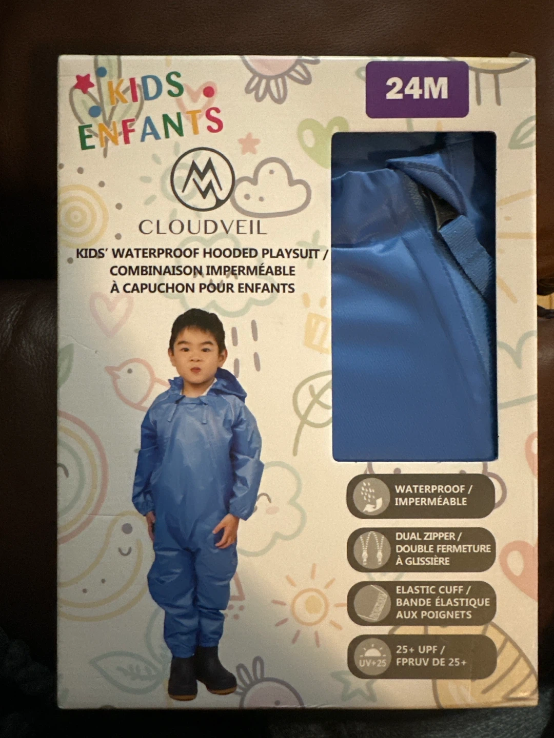 Cloudveil Kids Waterproof Hooded Playsuit 24M
