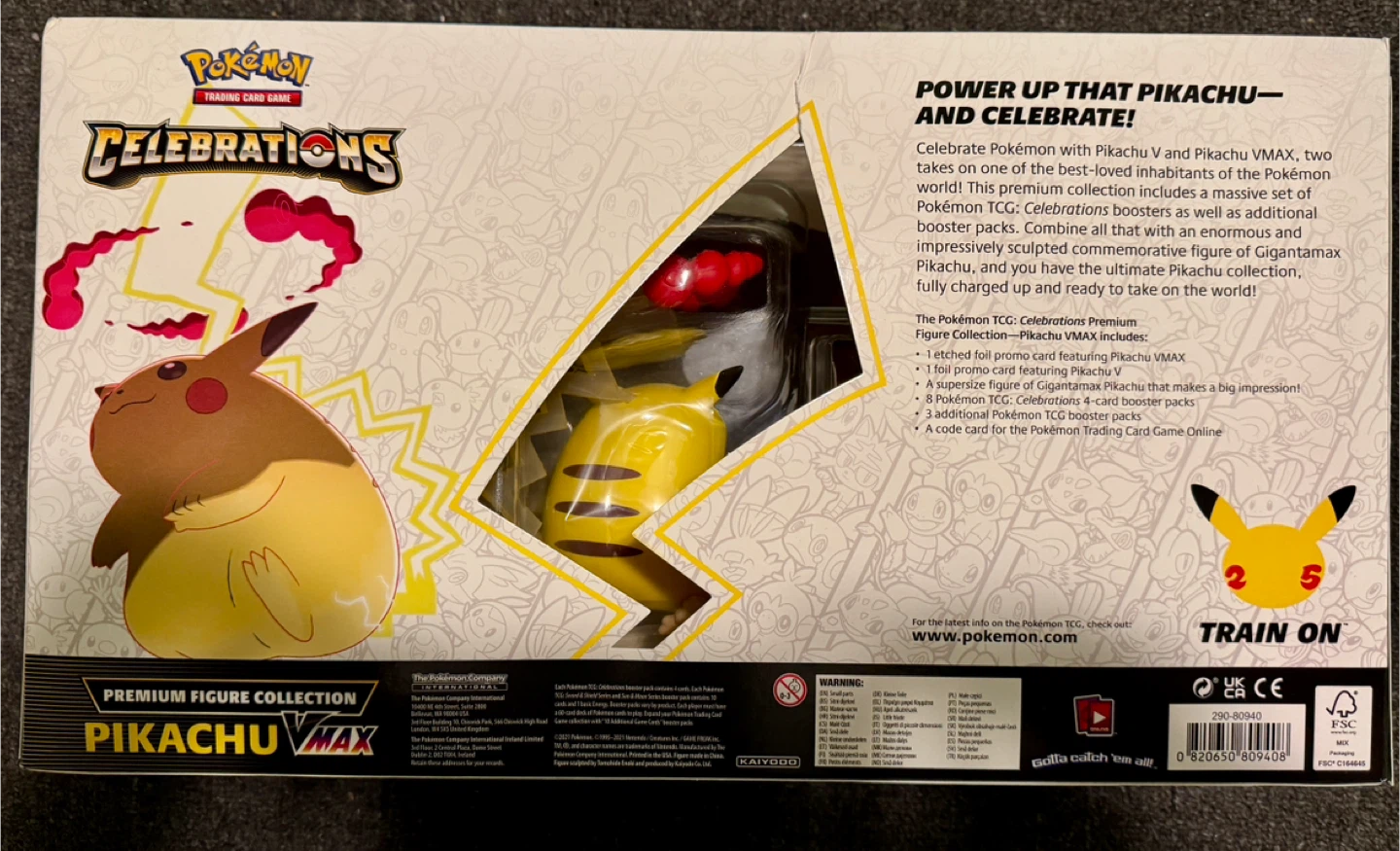Pokemon Celebrations Premium Figure Collection Pikachu VMAX - photo 4