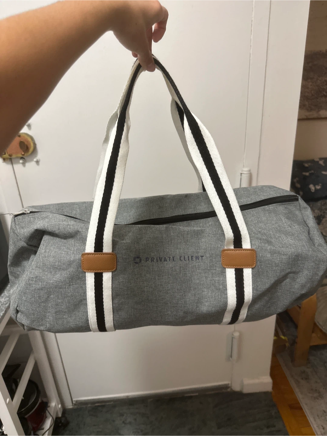 Private Client Grey Duffle Bag