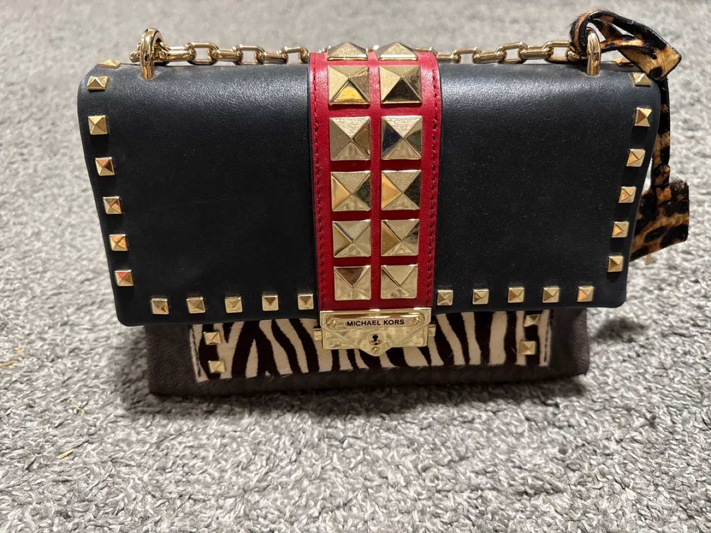 Michael Kors Studded Chain Shoulder Bag