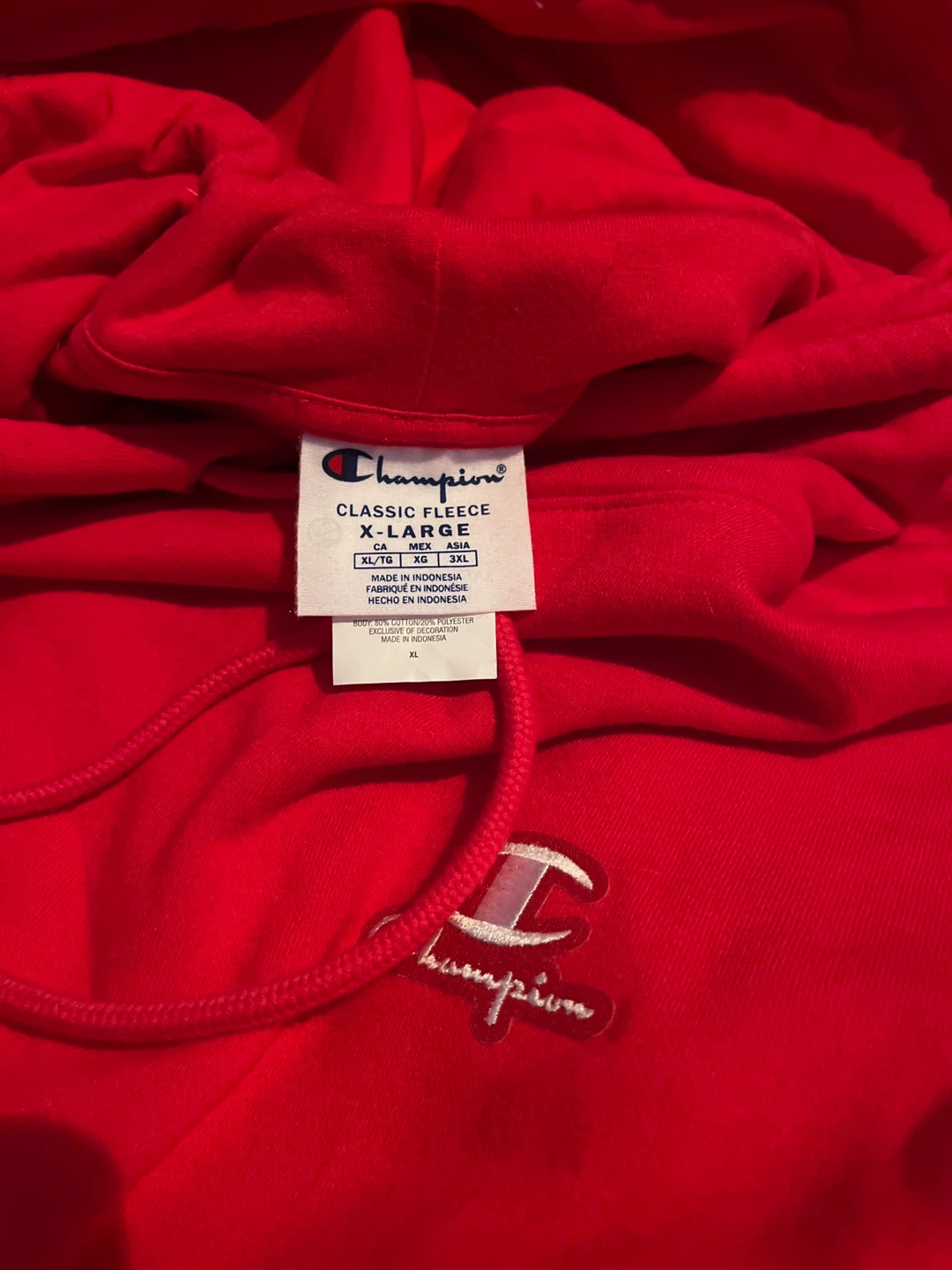 Champion Classic Fleece Hoodie Red XL - photo 2