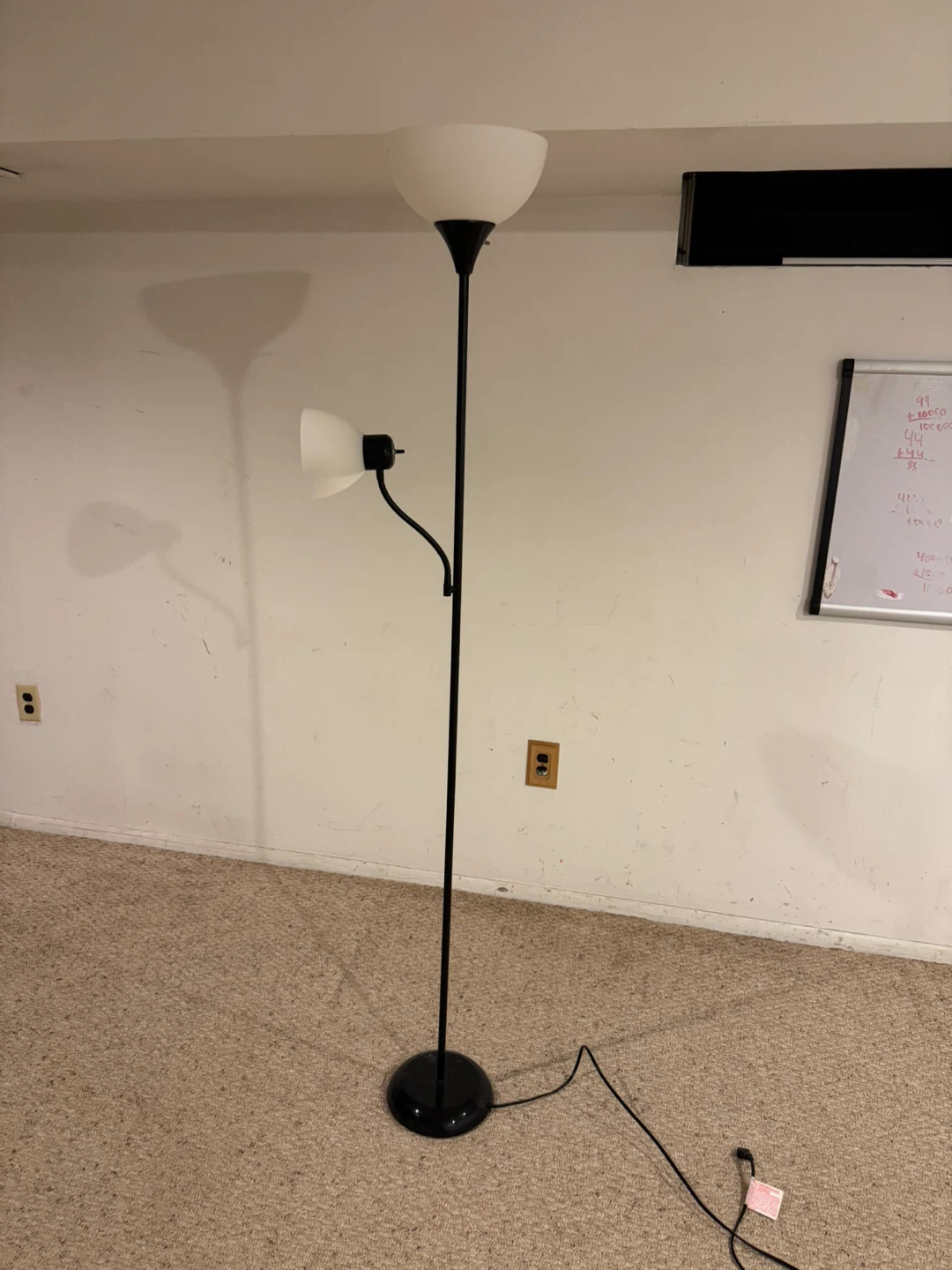 Black Floor Lamp with Reading Light - photo 2