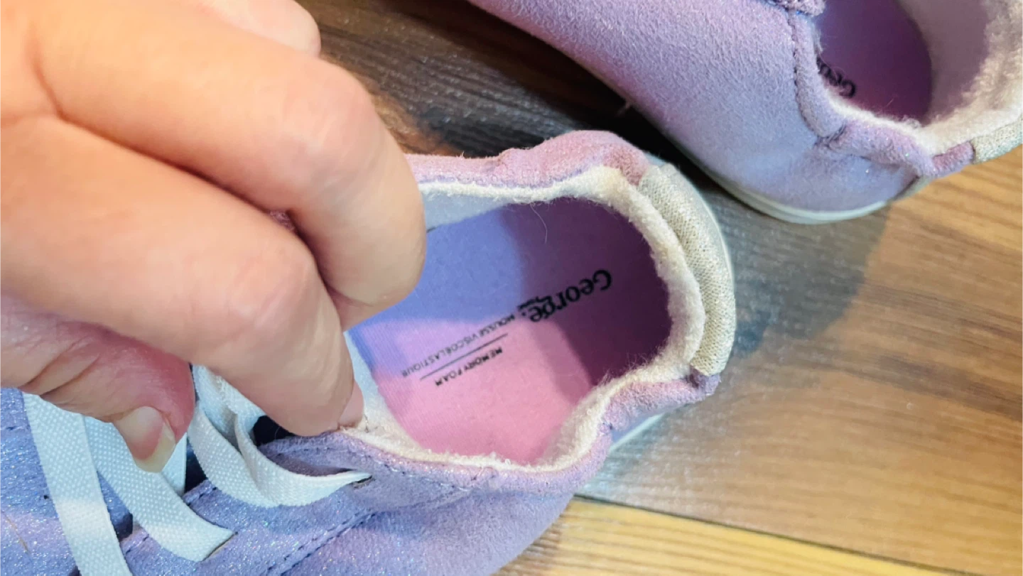 George Lavender Glitter Toddler Sneakers - photo 2