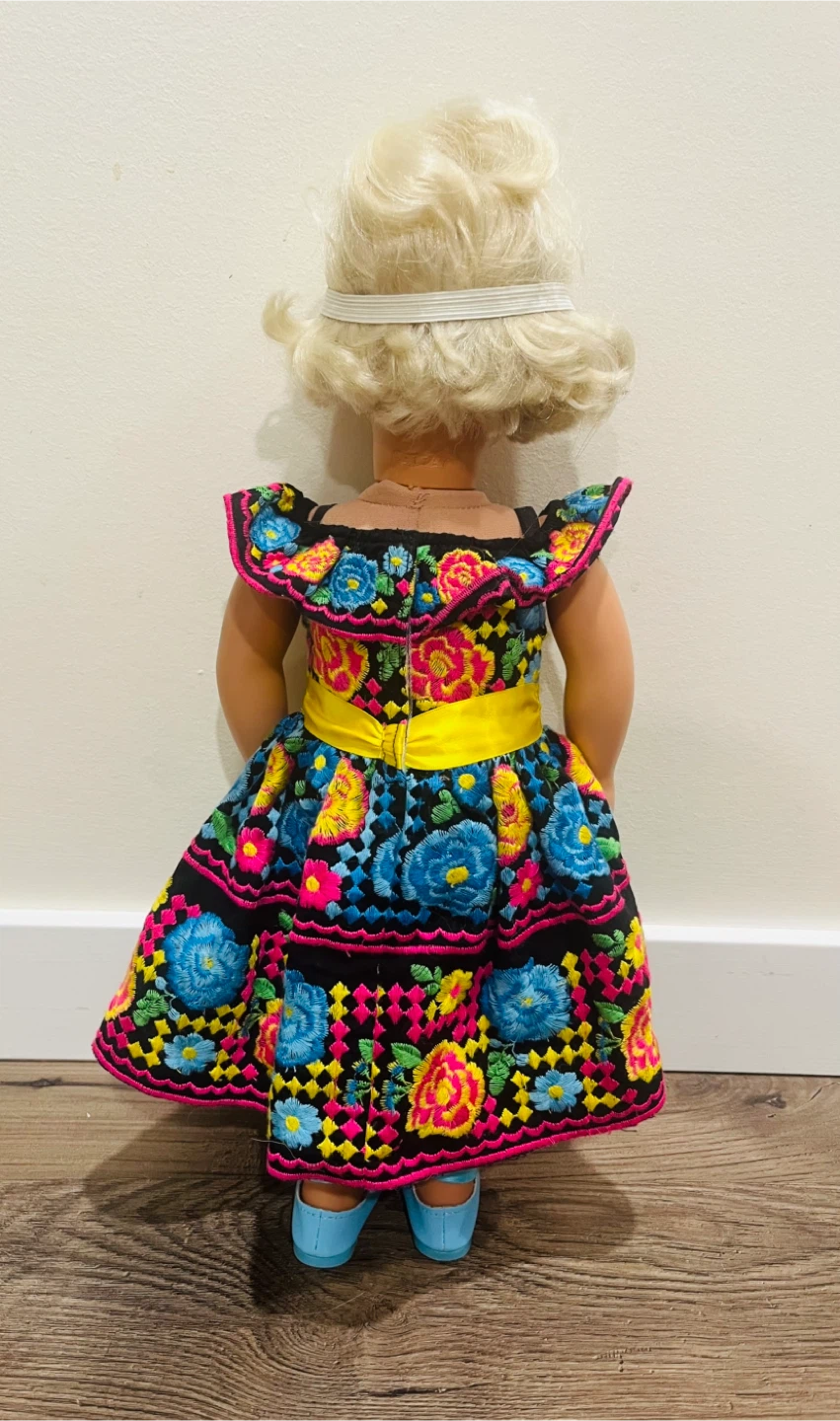 18 inch doll with day of the dead costume - photo 3