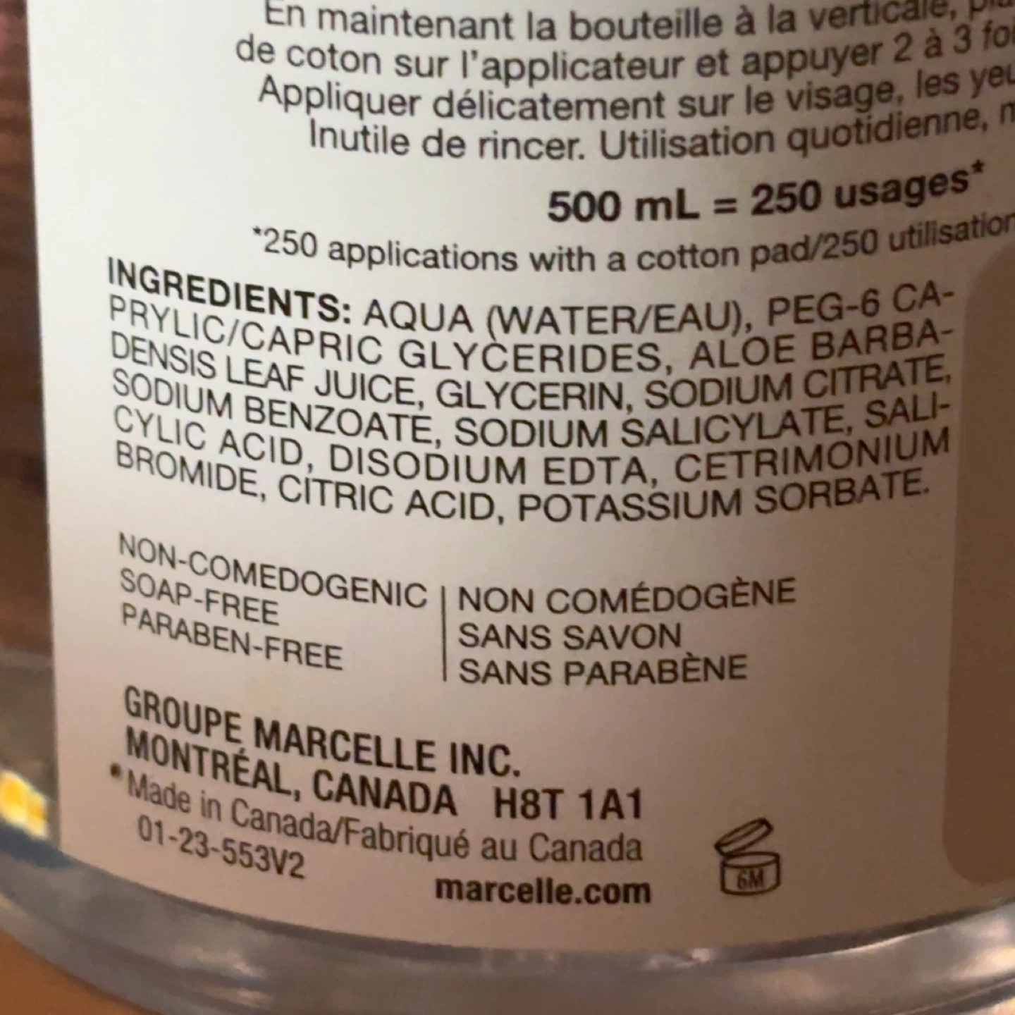 Marcelle Micellar Water - 500 mL Bonus Size - photo 4