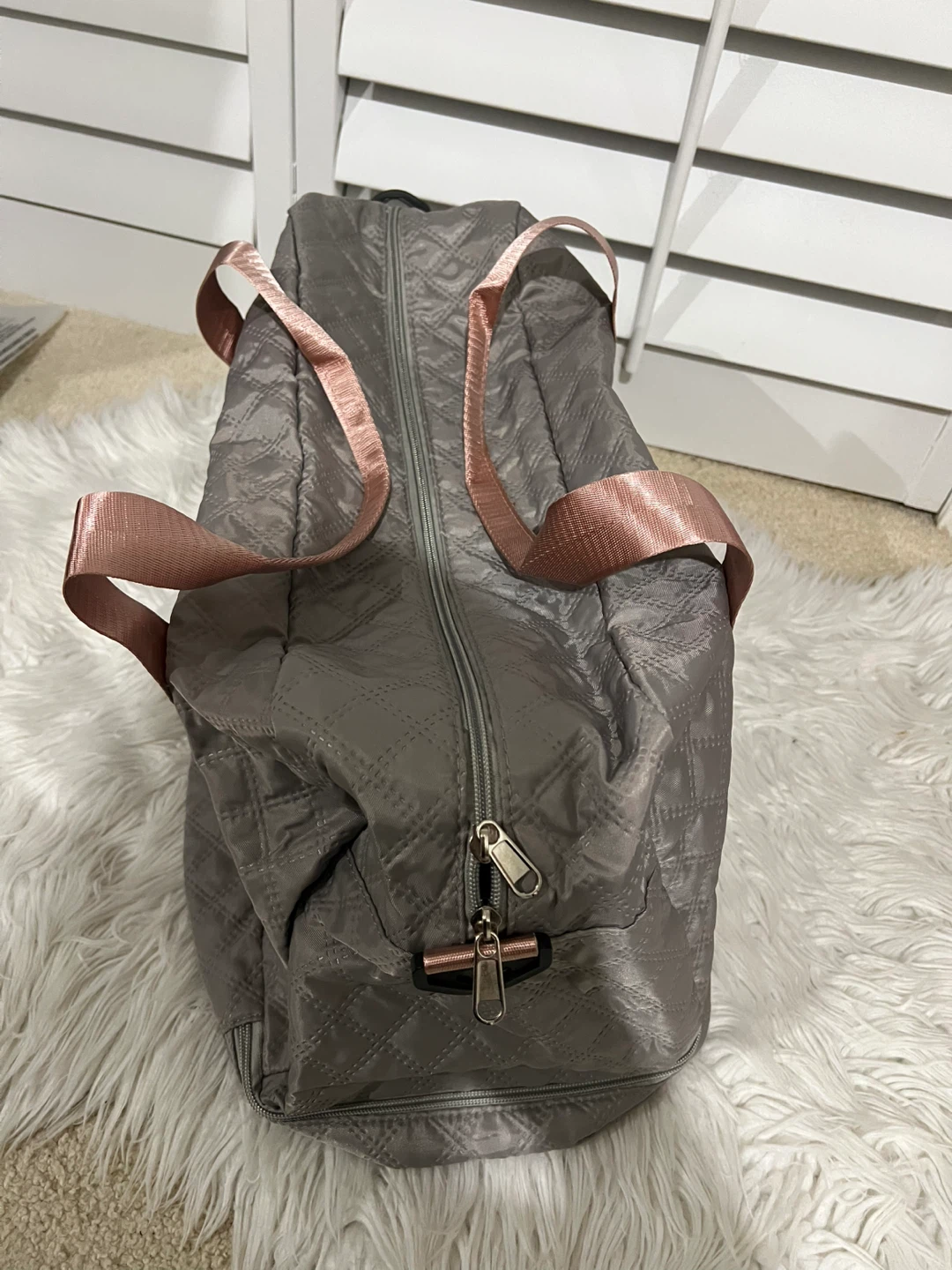 INNYMUONZ Quilted Duffle Bag - Grey - photo 3