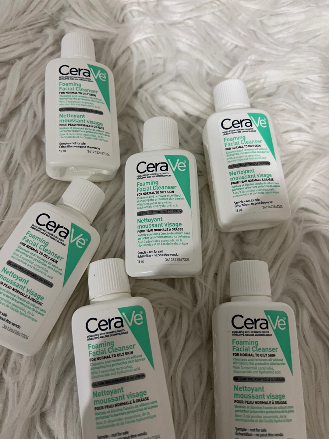 CeraVe Foaming Facial Cleanser Oily Skin 15 mL Bottles (6-Pack) - photo 3