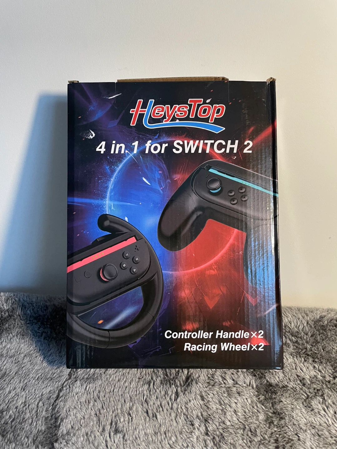 NEW 4 in 1 for Switch Controller Handle & Racing Wheel Set