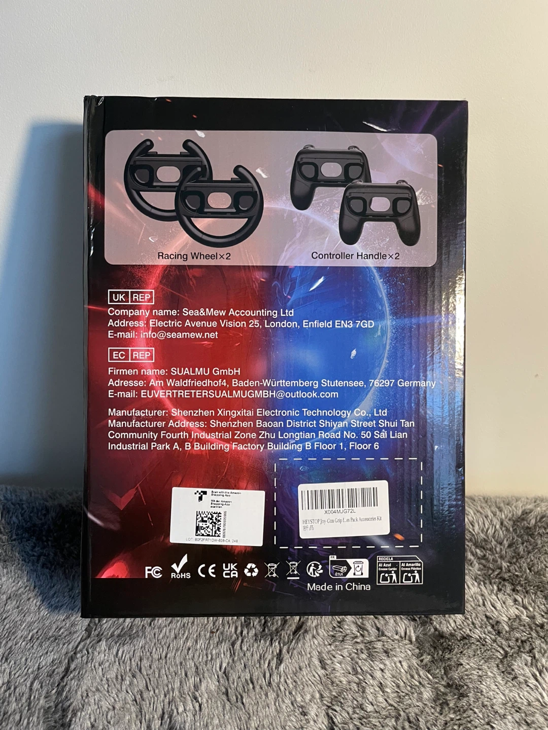 NEW 4 in 1 for Switch Controller Handle & Racing Wheel Set - photo 2