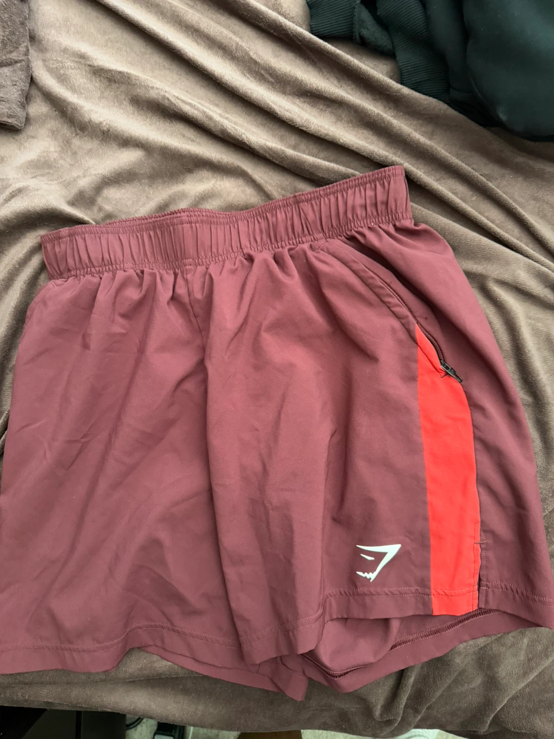 Gymshark Burgundy Running Shorts Size Medium