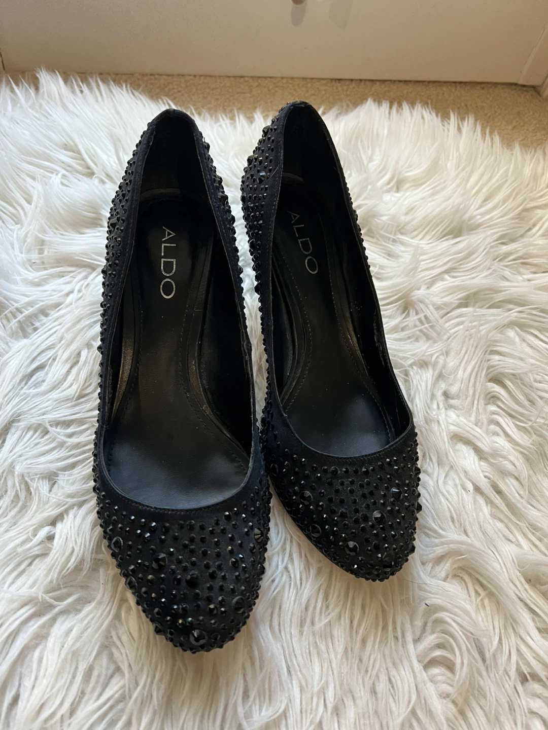 ALDO Black Embellished Heels
