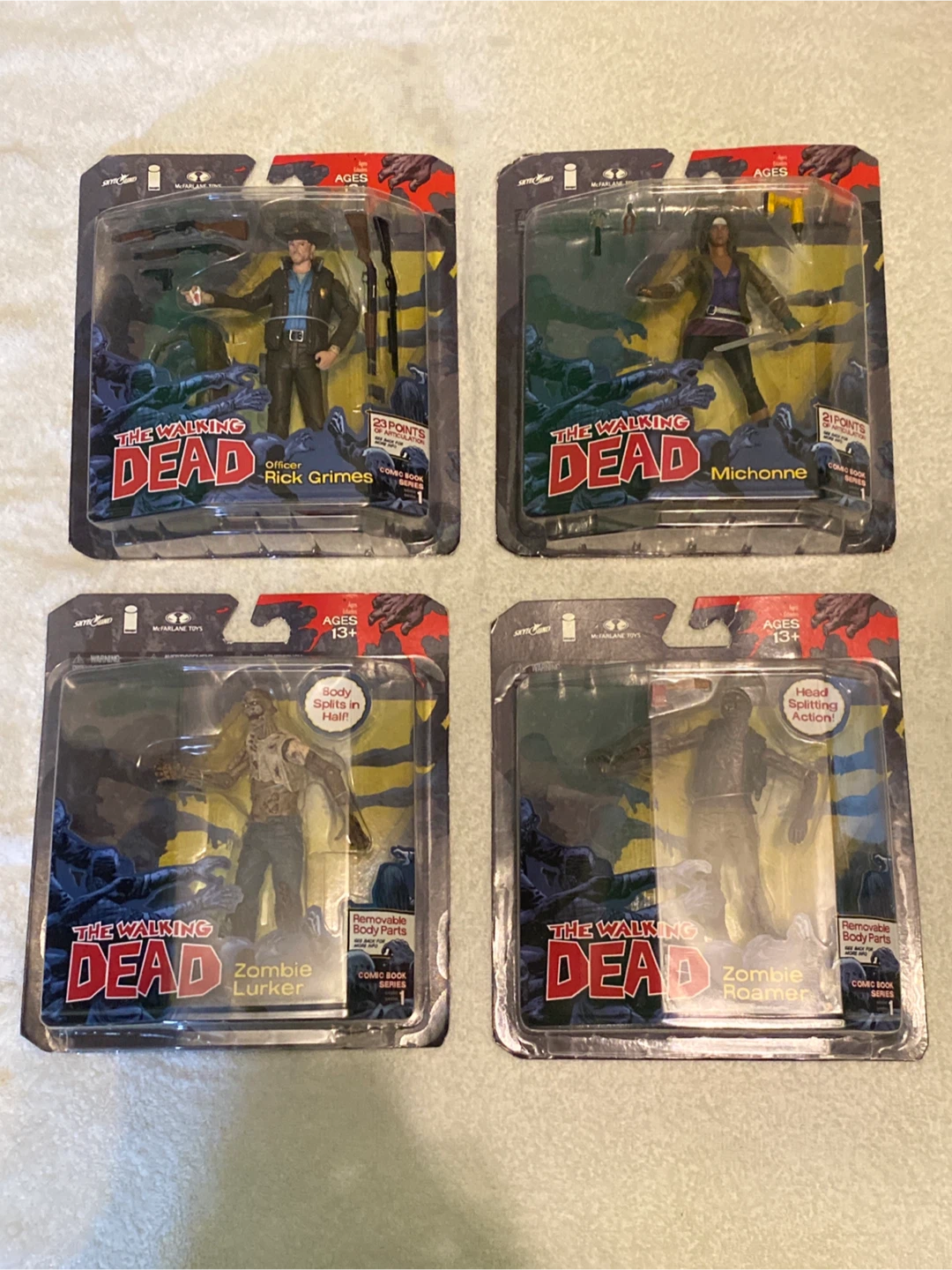 The Walking Dead McFarlane Toy  Comic Series 1 Bundle