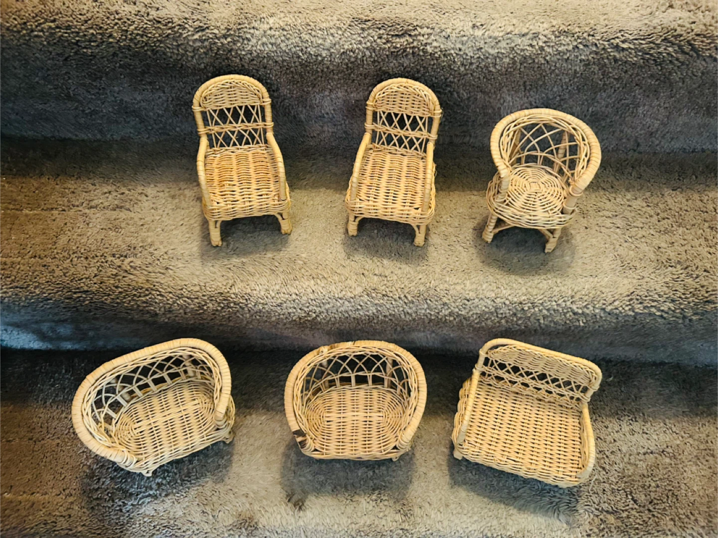Mini Wicker Chairs for Dolls House - photo 4