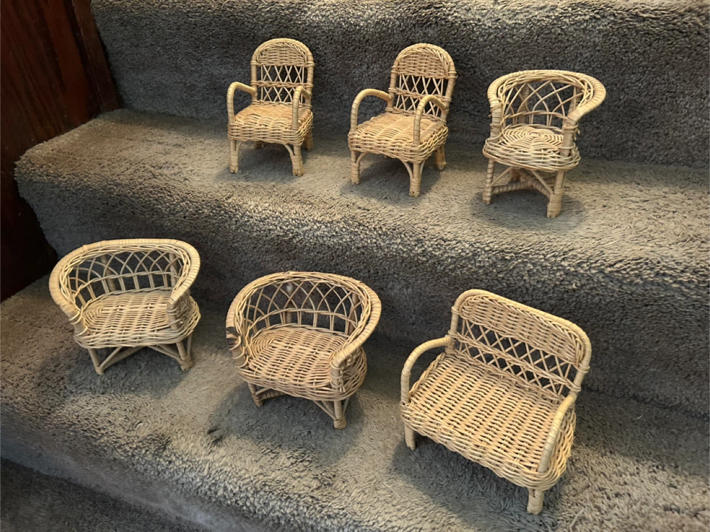 Mini Wicker Chairs for Dolls House - photo 2