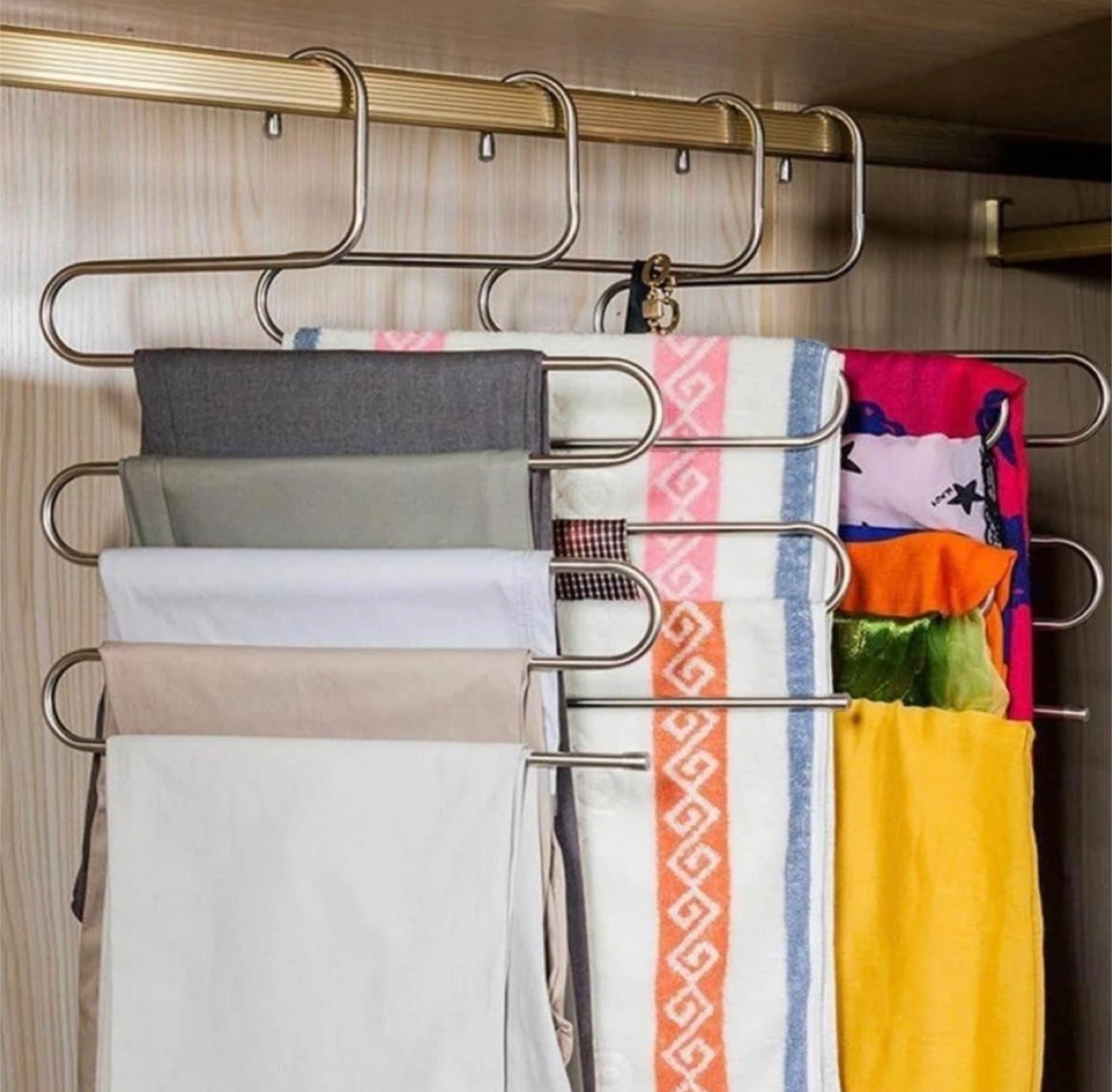 S-Shaped Hangers for Pants 10 pack