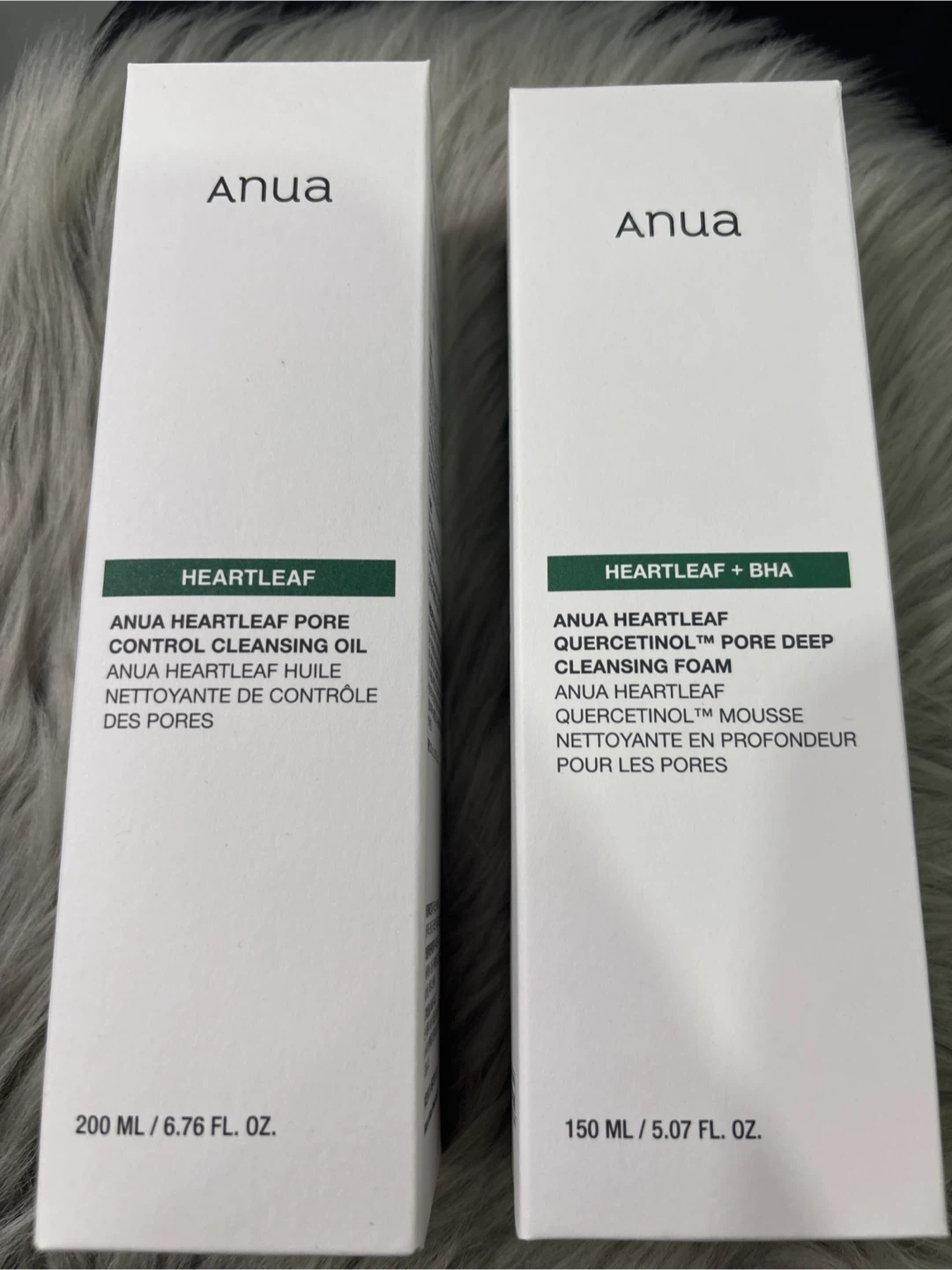 Sealed Anua Pore Control Cleansing Oil & Foam Cleanser Set