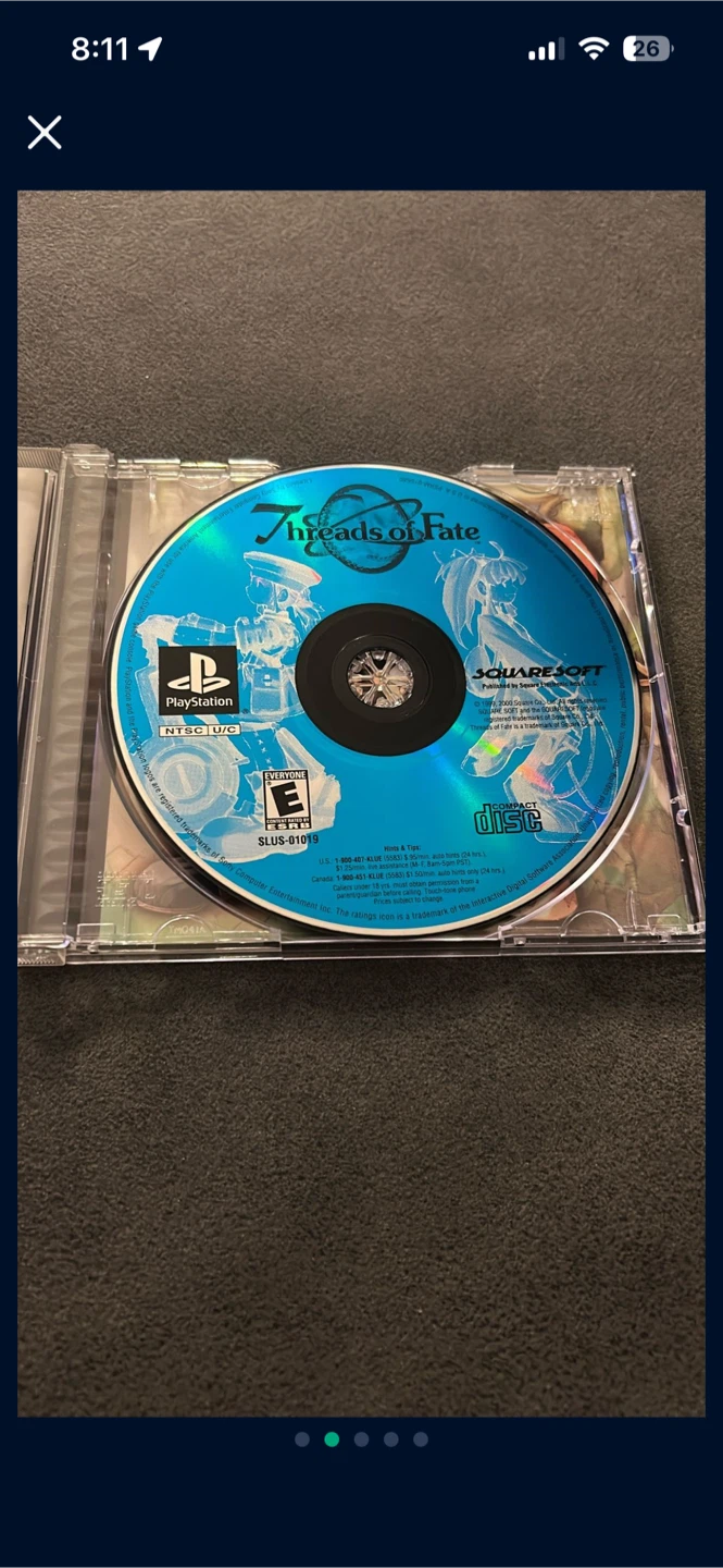 Threads of Fate PlayStation 1 Video Game - photo 2