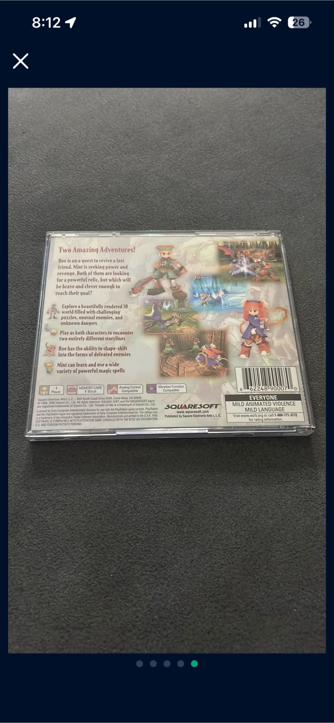 Threads of Fate PlayStation 1 Video Game - photo 5
