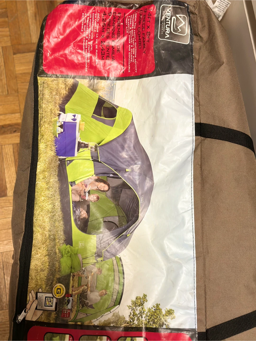 Ventura 4ft x 8ft 9 Piece Family Camp Combo Tent